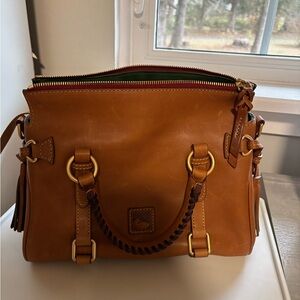 Dooney and Bourke Florentine Mini Satchel Natural with dust bag